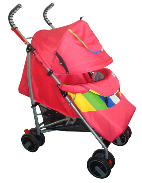 凱貝兒紅色帶傘yinge手推車