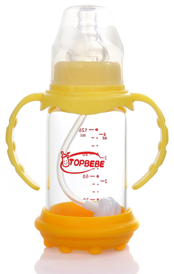 淘寶樂標(biāo)口玻璃奶瓶120ml