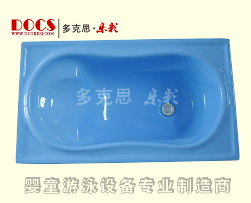 多克思樂(lè)彩單層yinge洗澡盆(平底)藍(lán)色