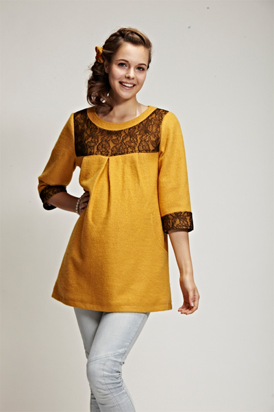 添茜黃色半袖yunf服