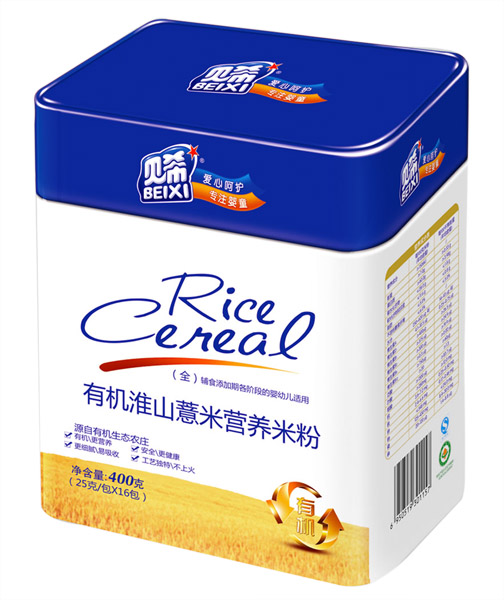 貝希有機(jī)淮山薏米營養(yǎng)米粉聽裝