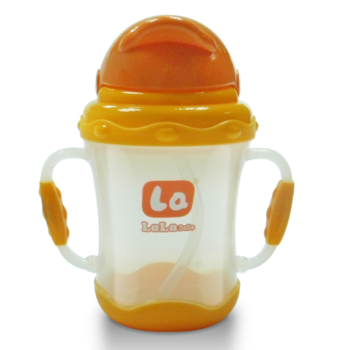 樂(lè)樂(lè)寶貝帶炳yinge吸管學(xué)飲杯