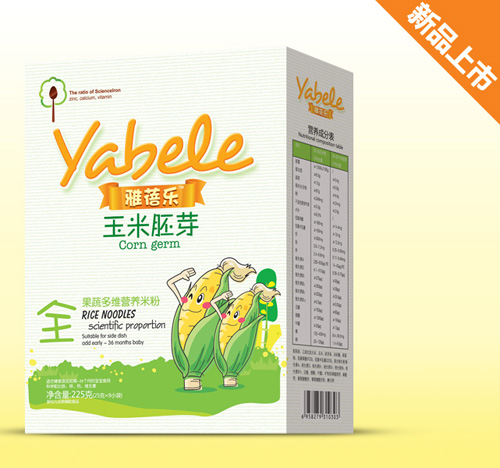 雅蓓樂玉米胚芽果蔬多維營養(yǎng)米粉全段