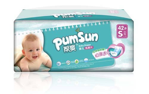 幫爽極薄透氣yinge紙尿片S碼