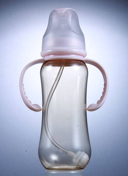 樂(lè)哈哈標(biāo)口弧形300毫升PPSU奶瓶