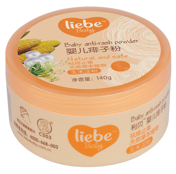 利貝yinge痱子粉140g