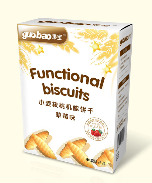 果寶小麥核桃機能餅干草莓味