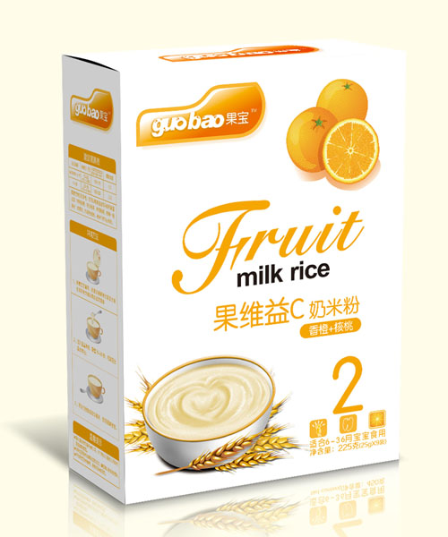 果寶果維益C奶米粉盒裝2段