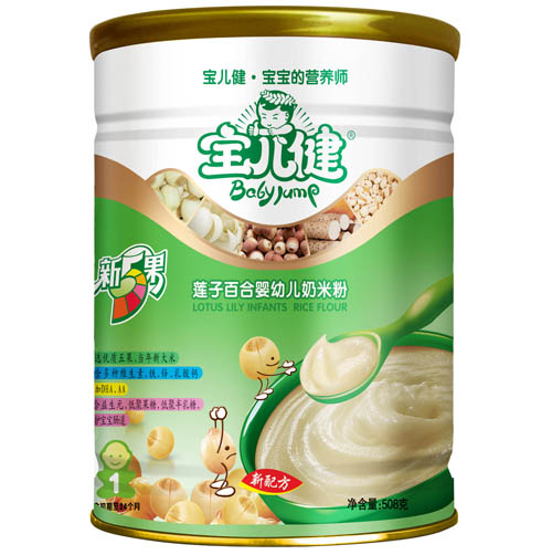 寶兒健新五果蓮子百合yingye奶米粉1段