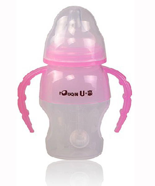 U親A106寬口徑硅膠自動奶瓶120ml