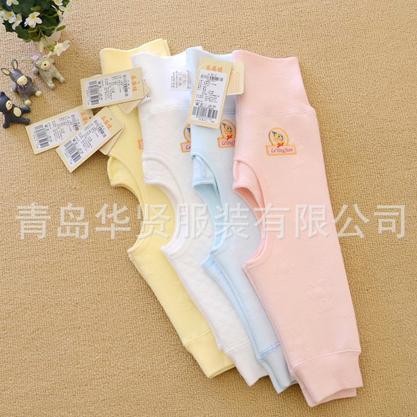 樂(lè)嬰健純棉保暖高腰護(hù)肚開(kāi)襠褲