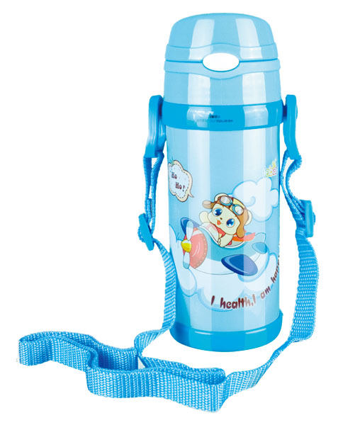 樂(lè)蓓藍(lán)色時(shí)尚卡通保溫杯