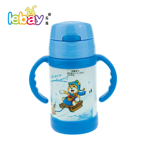 樂(lè)蓓藍(lán)色小貓保溫水杯