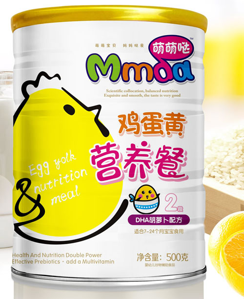 萌萌噠500克鐵聽DHA胡蘿卜雞蛋黃營(yíng)養(yǎng)餐