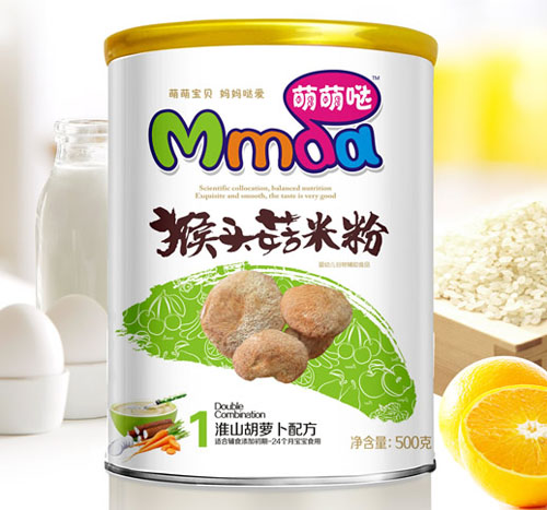 萌萌噠500克紙聽淮山胡蘿卜猴頭菇米粉