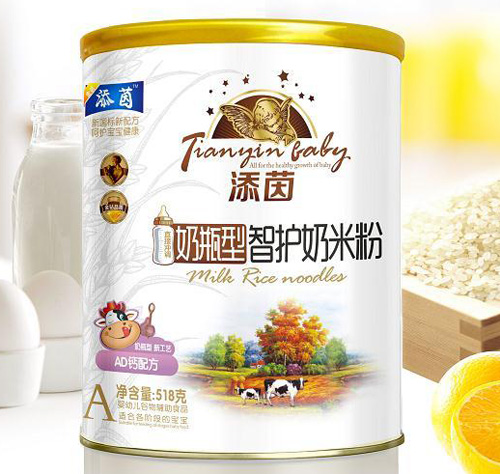 添茵AD鈣配方奶瓶型智護(hù)奶米粉