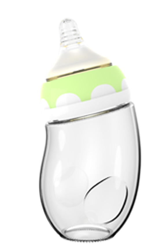 母貝兒熊貓寶寶三色玻璃無防塵罩綠色