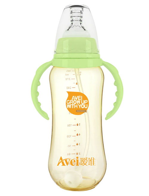 噯唯標(biāo)準(zhǔn)口徑帶柄自動PPSU奶瓶(300ml)