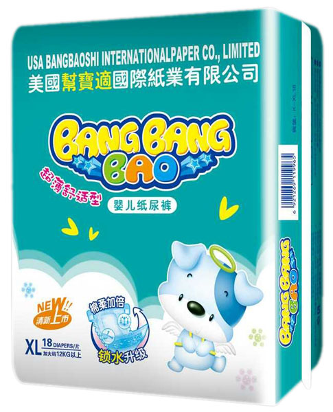 幫幫寶超薄舒適型yinge紙尿褲XL18片