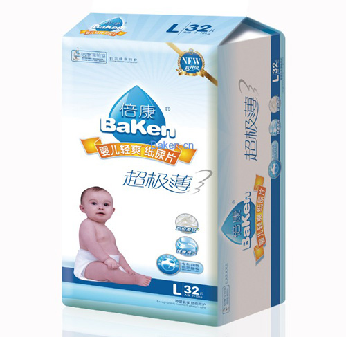 倍康均吸超極薄yinge紙尿片L碼