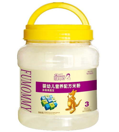 賦媽咪多維果蔬寶yingye米粉桶裝3段