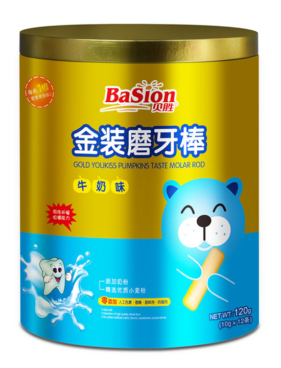 貝勝牛奶味金裝磨牙棒
