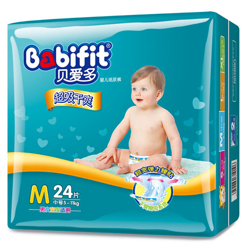 貝愛多超級干爽紙尿褲M碼24片中包裝
