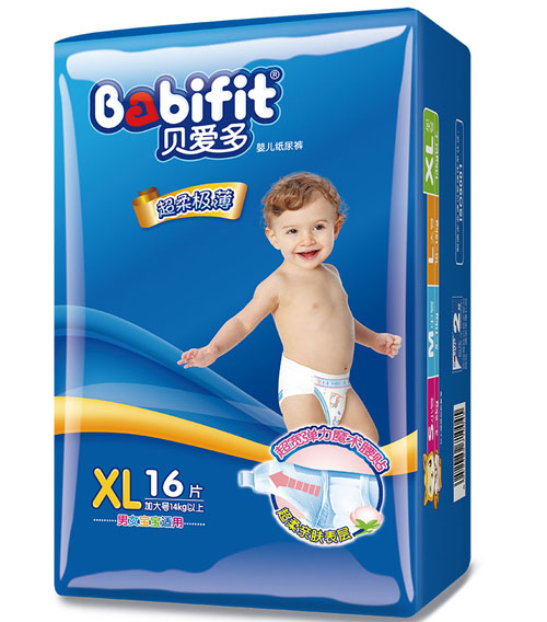 貝愛多超柔極薄紙尿褲XL碼16片中包裝