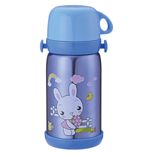 天使貝貝可愛(ài)兔兒童不銹鋼水壺