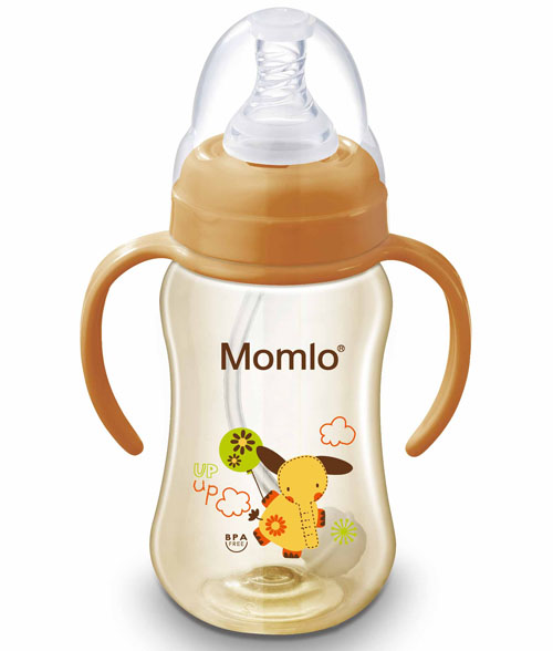 苗苗樂標(biāo)口弧形PPS奶瓶210ML