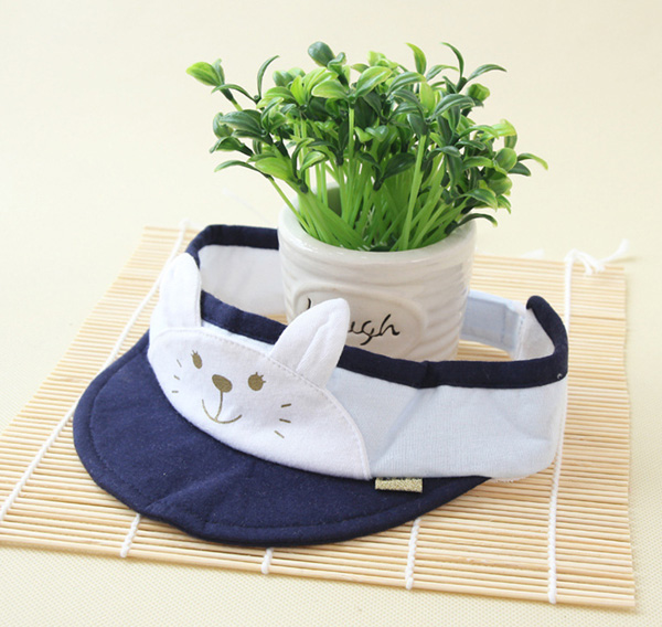 靚冠兒yingye空頂遮陽帽子藏青色