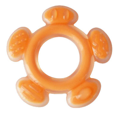 好可愛(ài)圓形全硅膠磨牙器