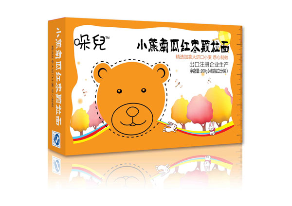 哚兒yingye小熊南瓜紅棗顆粒面