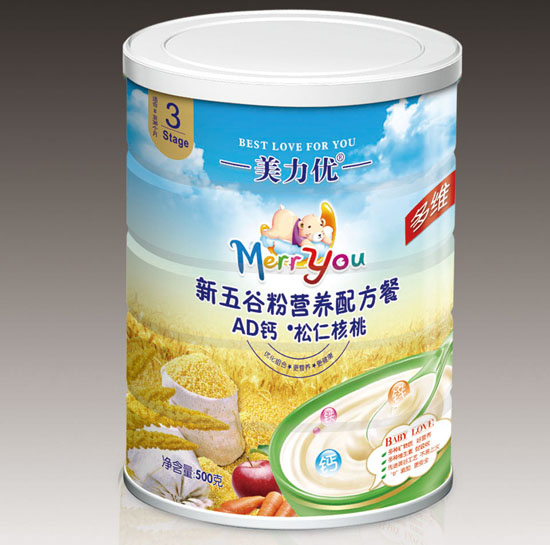 美力優(yōu)AD鈣松仁核桃新五谷營養(yǎng)配方餐