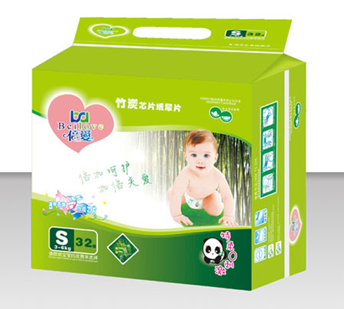 倍愛特柔超薄竹炭芯片紙尿片L碼