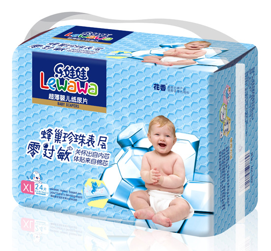 樂娃娃蜂巢珍珠表層超薄yinge紙尿片XL碼