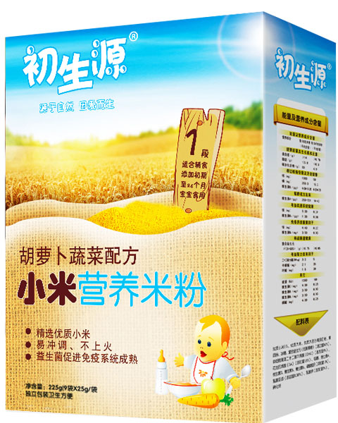 初生源胡蘿卜蔬菜小米營(yíng)養(yǎng)米粉