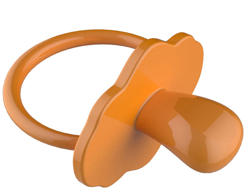 拍拍手yinge牙膠橙色