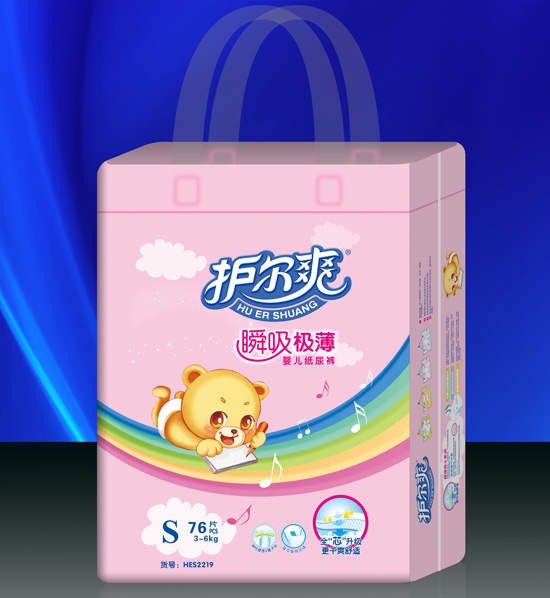 護(hù)爾爽瞬吸極薄yinge紙尿褲S碼76片