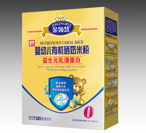 金領(lǐng)慧益生元乳清蛋白yingye有機(jī)硒米粉0段盒裝