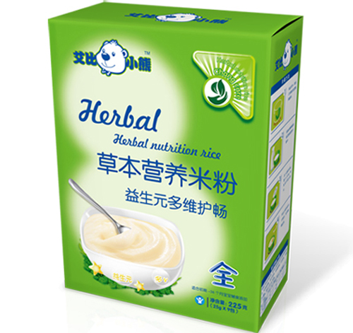 艾比小熊益生元多維護暢草本米粉全段盒裝