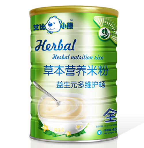 艾比小熊益生元多維護(hù)暢草本米粉全段聽(tīng)裝