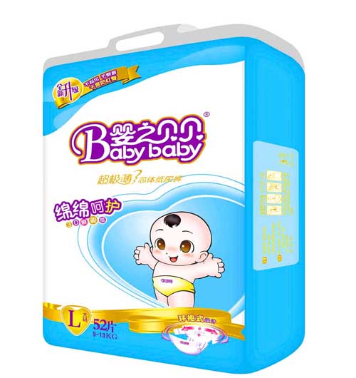 嬰之貝貝超極薄尿褲大號(hào)52片