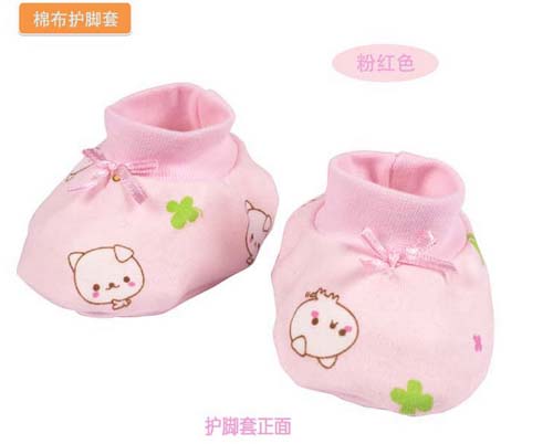 KUNKUNyinge棉質(zhì)護(hù)腳套粉紅色