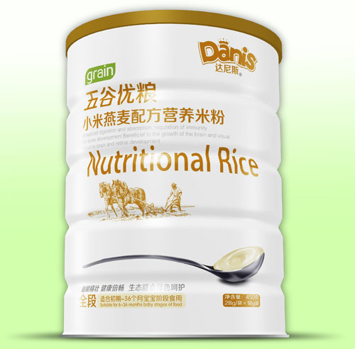 達尼斯五谷優(yōu)糧小米燕麥米粉聽裝