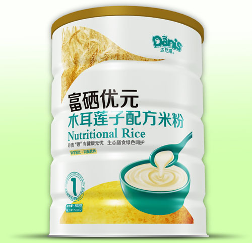 達(dá)尼斯富硒優(yōu)元木耳蓮子米粉1段