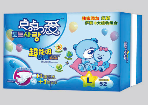 點(diǎn)點(diǎn)愛超能吸極薄yinge紙尿褲L碼52片