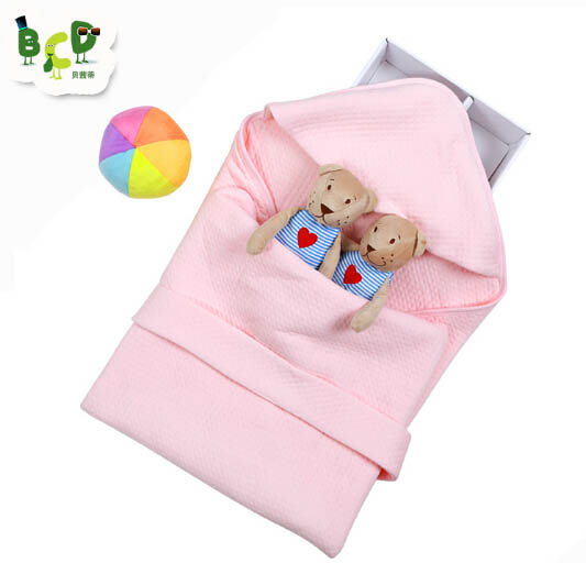 貝茜蒂粉色純棉yinge抱被