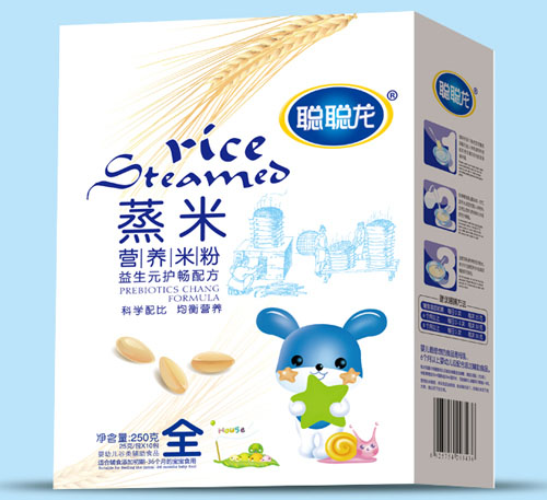 聰聰龍益生元護(hù)暢配方蒸米營養(yǎng)米粉全段盒裝