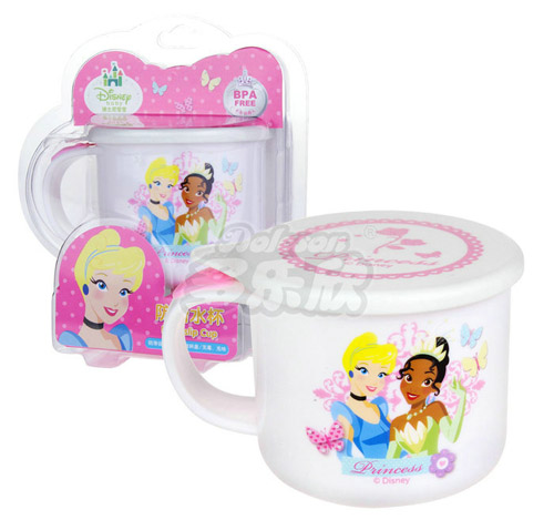 迪士尼寶寶防滑帶蓋水杯